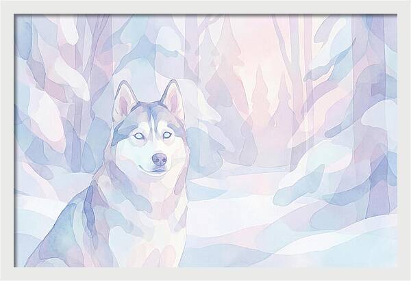 Husky In A Winter Wonderland