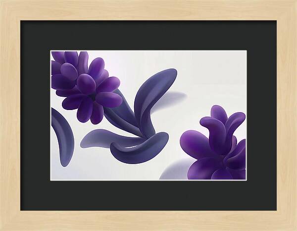Hyacinth Cluster In Intense Grape Purple