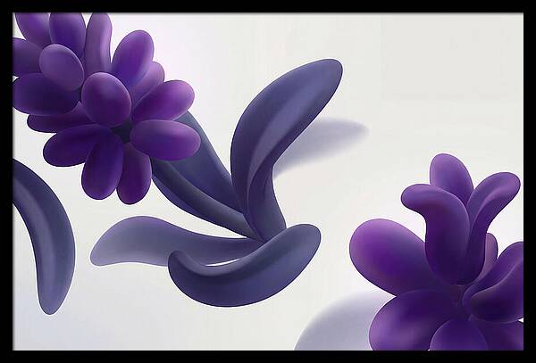 Hyacinth Cluster In Intense Grape Purple