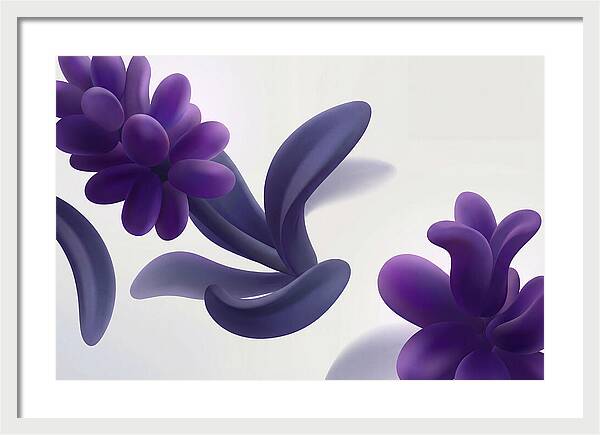 Hyacinth Cluster In Intense Grape Purple
