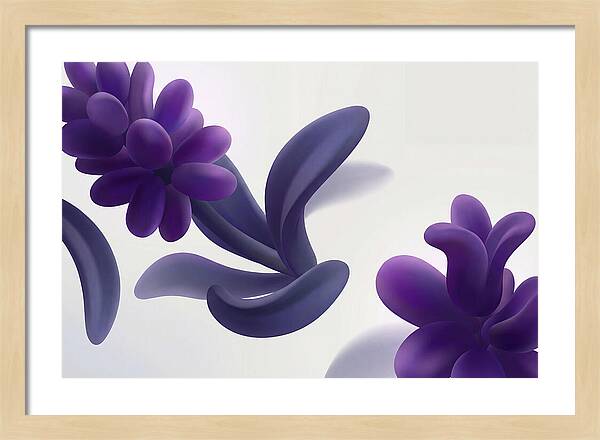 Hyacinth Cluster In Intense Grape Purple