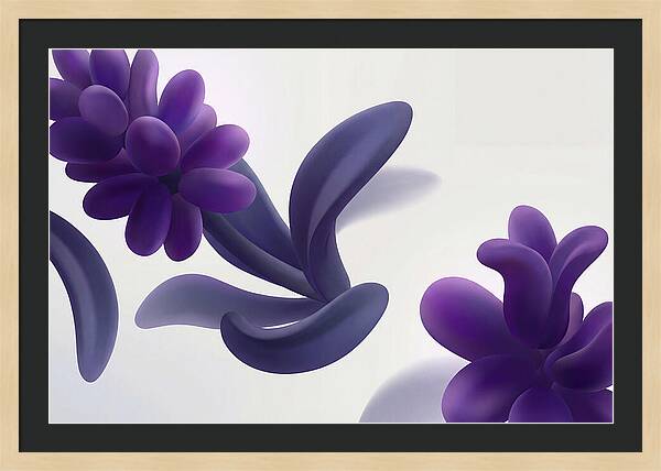Hyacinth Cluster In Intense Grape Purple