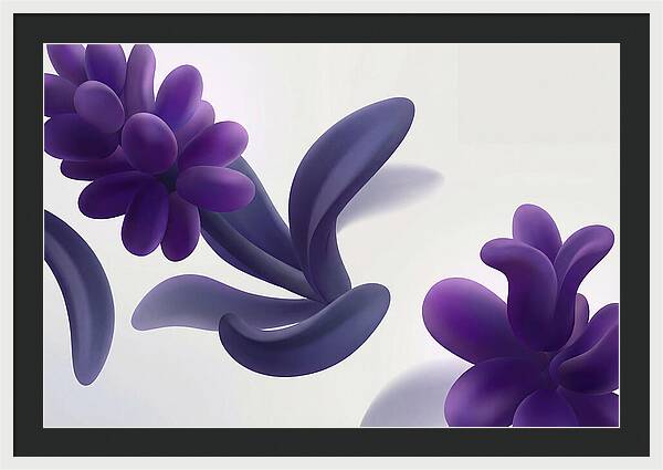 Hyacinth Cluster In Intense Grape Purple