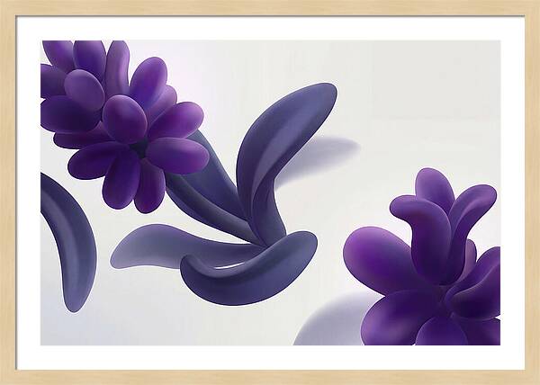 Hyacinth Cluster In Intense Grape Purple