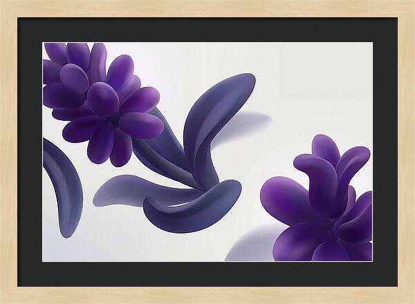 Hyacinth Cluster In Intense Grape Purple