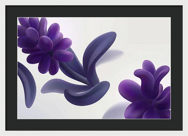 Hyacinth Cluster In Intense Grape Purple