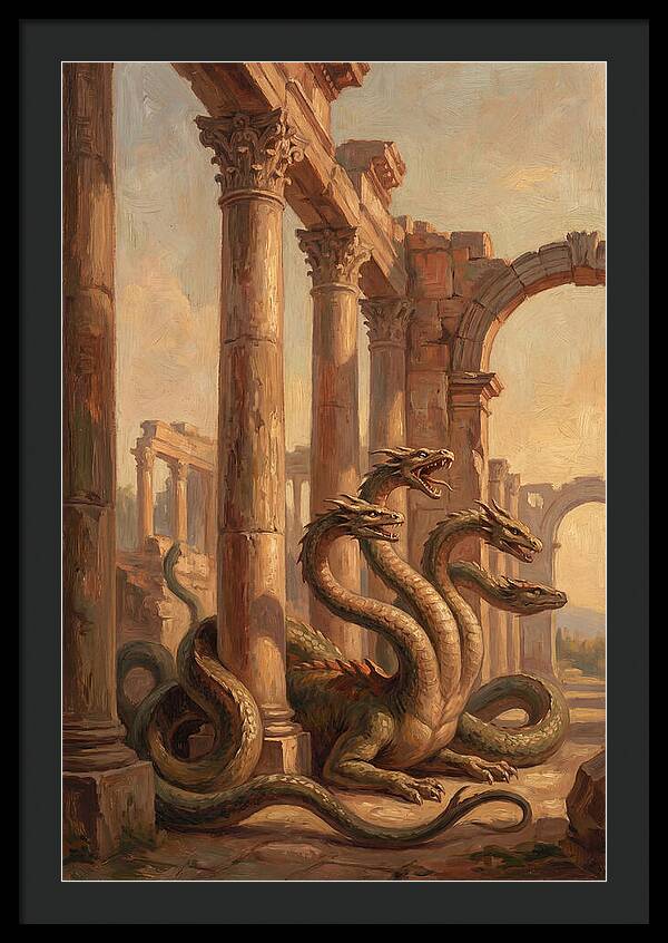 Hydra Among Ancient Ruins