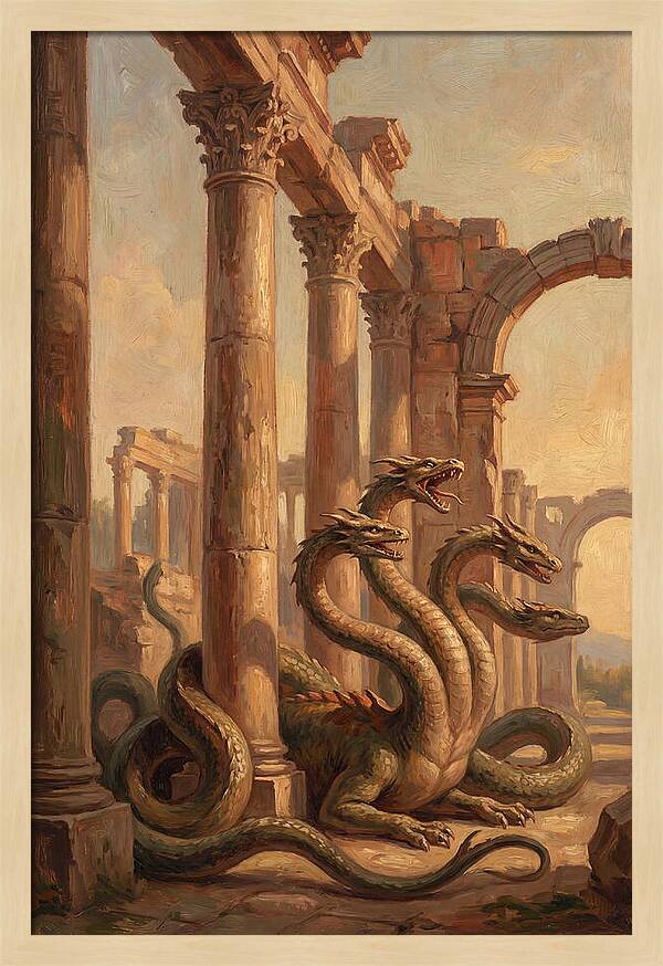 Hydra Among Ancient Ruins