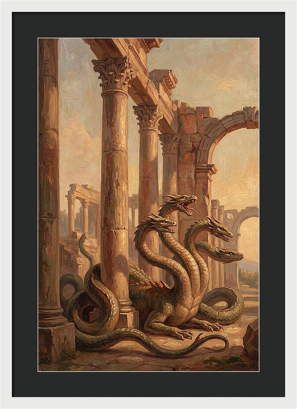 Hydra Among Ancient Ruins