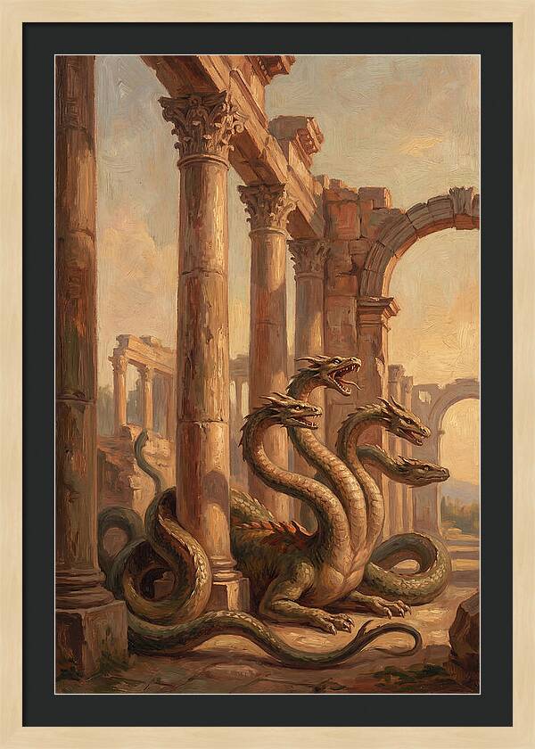 Hydra Among Ancient Ruins