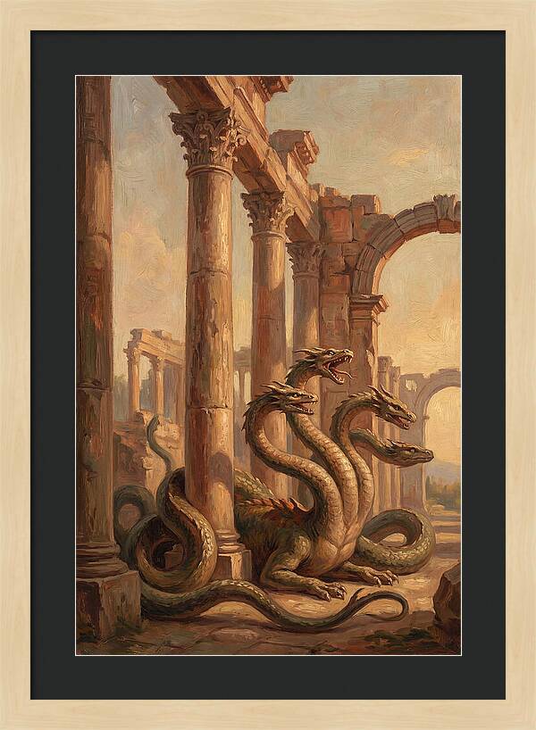 Hydra Among Ancient Ruins