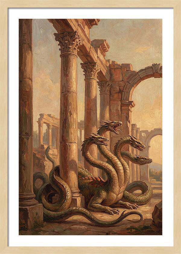 Hydra Among Ancient Ruins