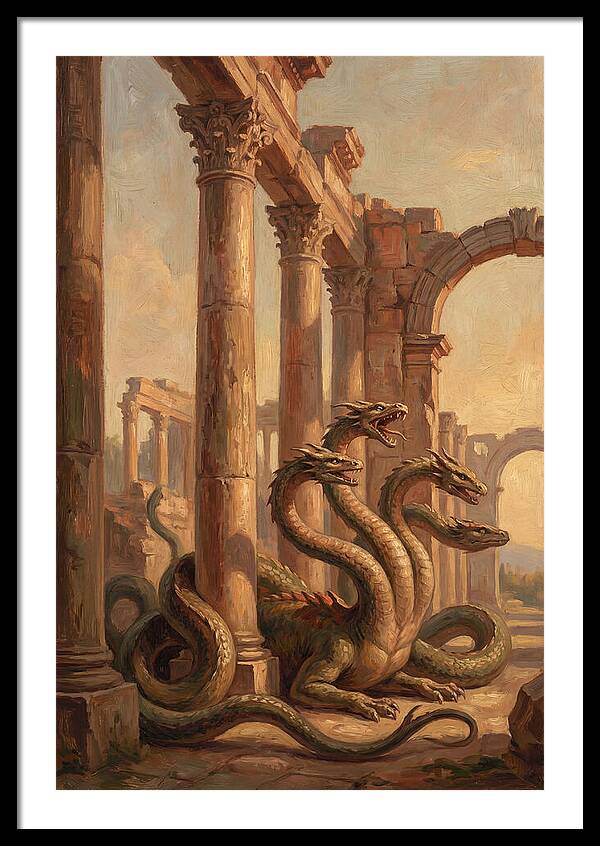 Hydra Among Ancient Ruins