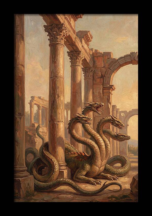 Hydra Among Ancient Ruins