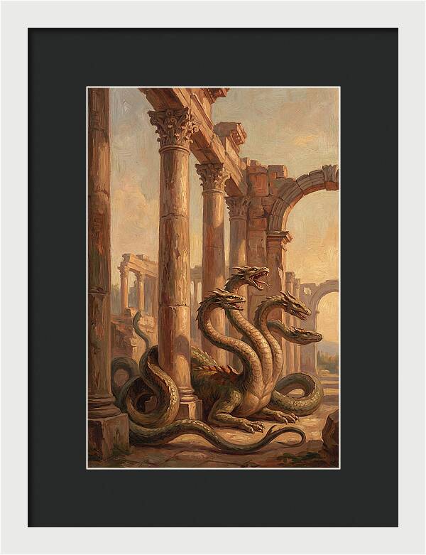 Hydra Among Ancient Ruins
