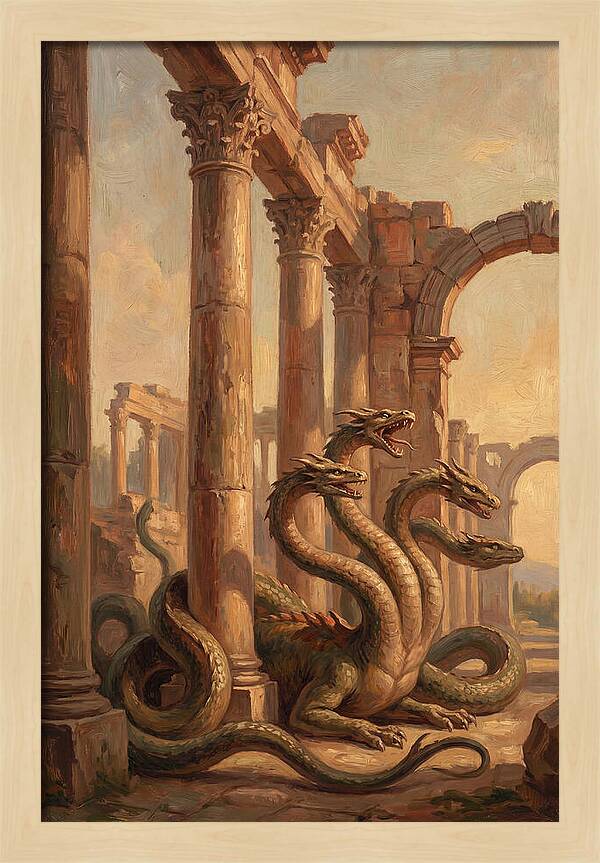 Hydra Among Ancient Ruins