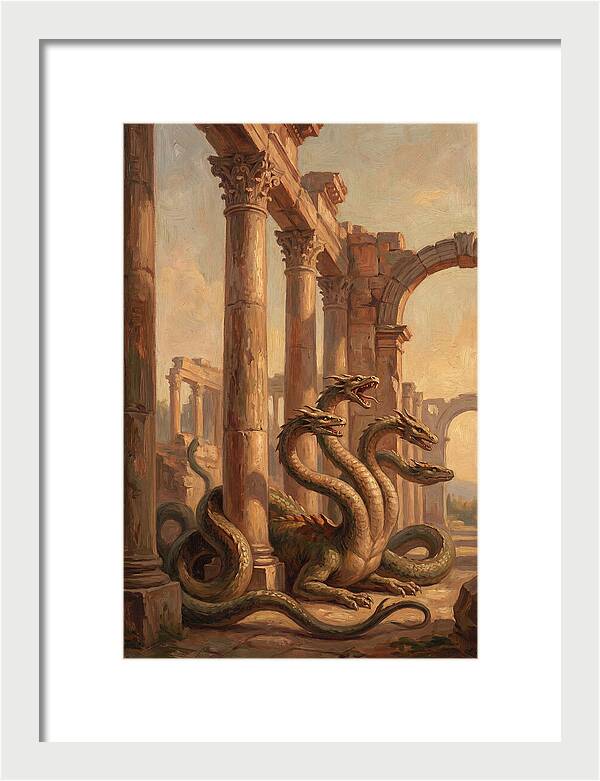 Hydra Among Ancient Ruins