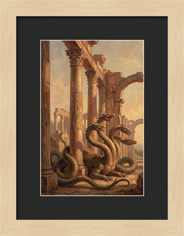 Hydra Among Ancient Ruins