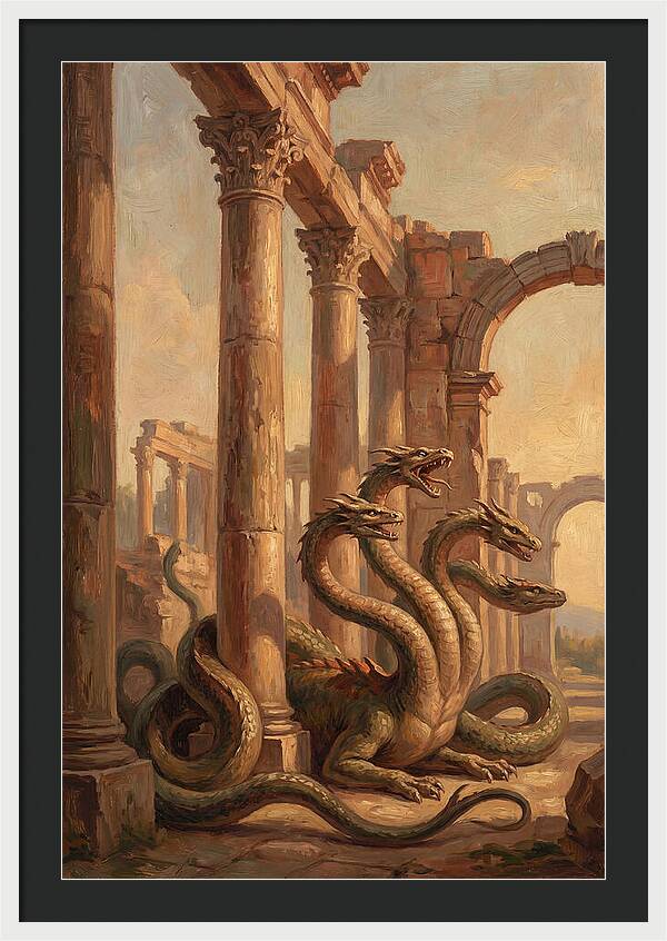 Hydra Among Ancient Ruins