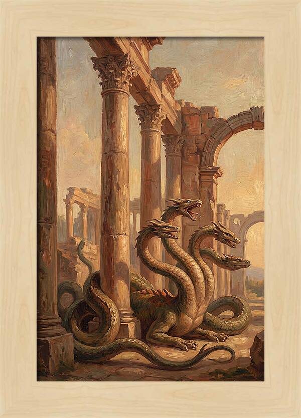 Hydra Among Ancient Ruins