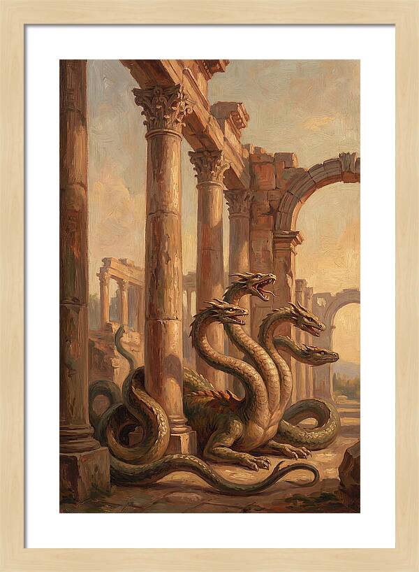 Hydra Among Ancient Ruins