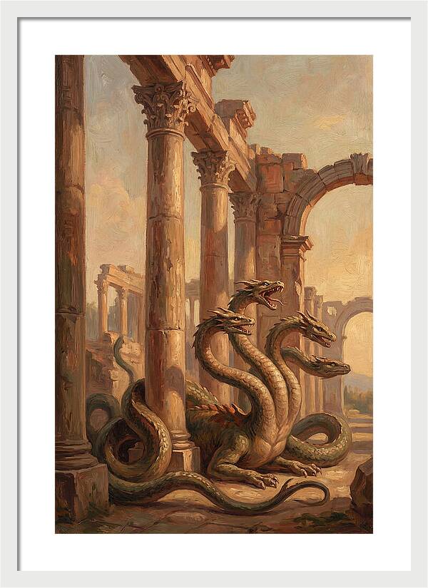 Hydra Among Ancient Ruins