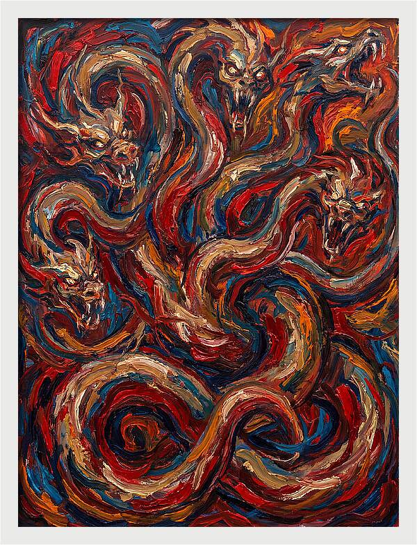 Hydra In Expressionist Style