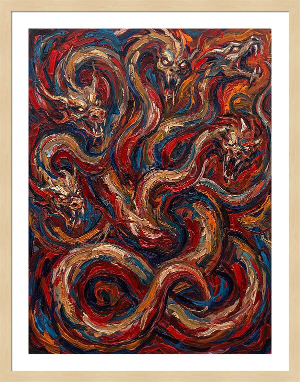 Hydra In Expressionist Style
