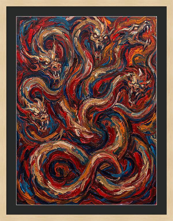 Hydra In Expressionist Style