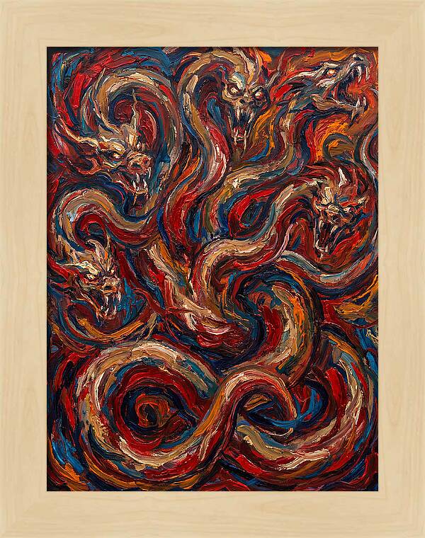 Hydra In Expressionist Style