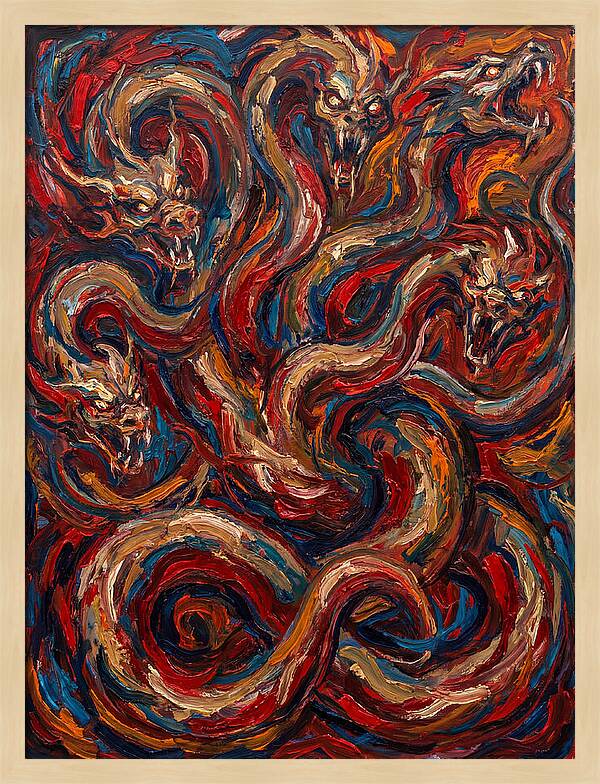 Hydra In Expressionist Style