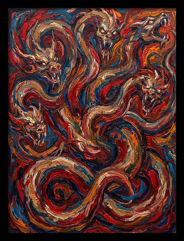 Hydra In Expressionist Style