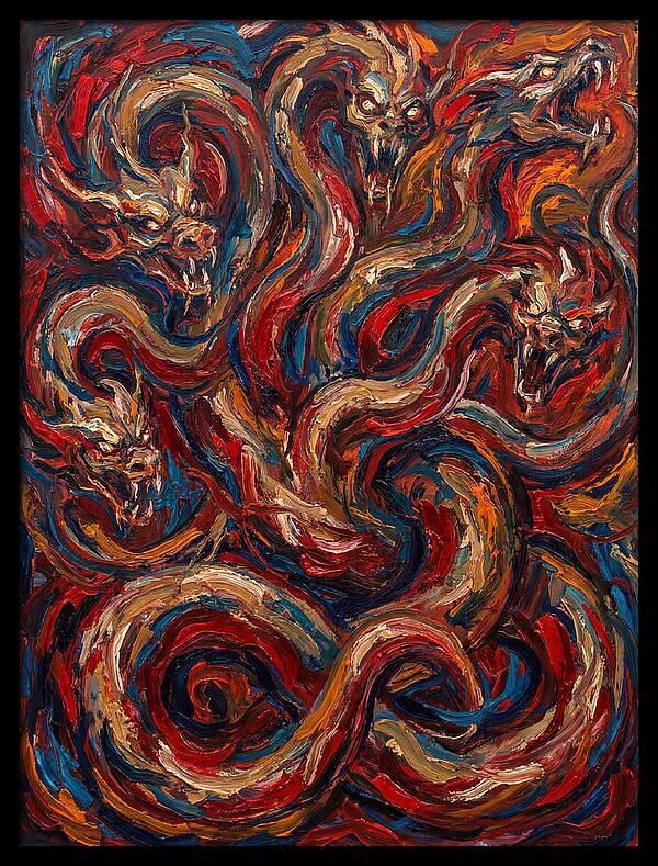 Hydra In Expressionist Style