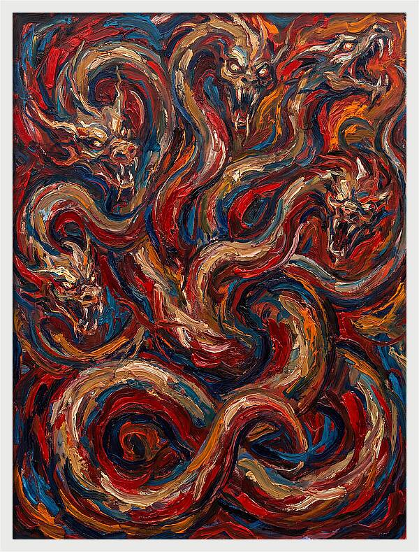 Hydra In Expressionist Style