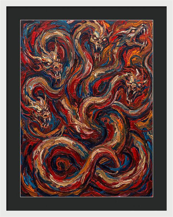Hydra In Expressionist Style