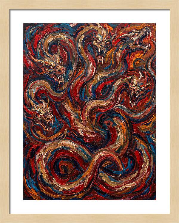 Hydra In Expressionist Style