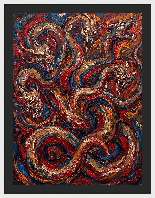Hydra In Expressionist Style