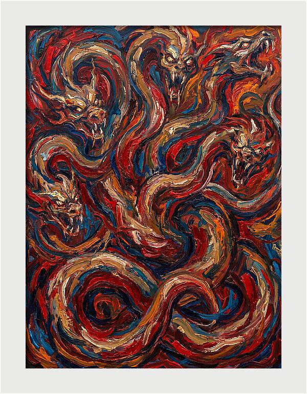 Hydra In Expressionist Style
