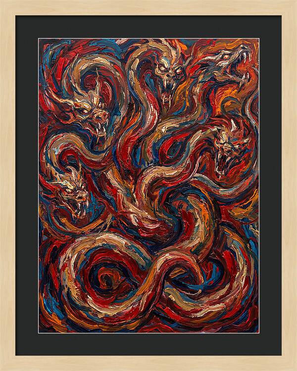 Hydra In Expressionist Style