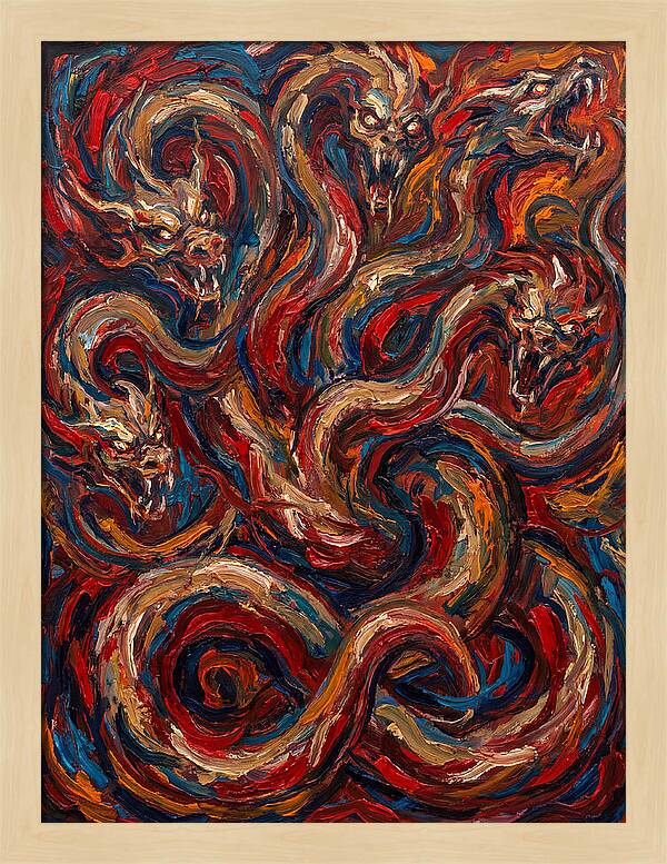 Hydra In Expressionist Style