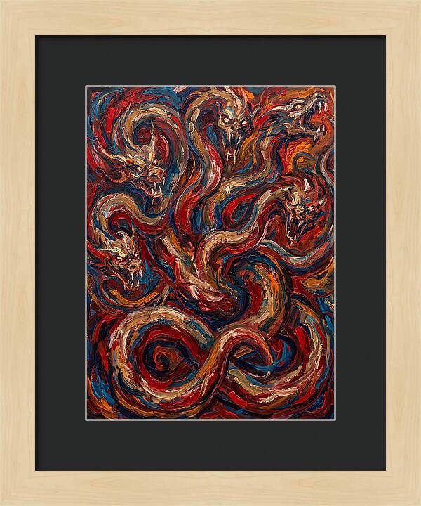 Hydra In Expressionist Style