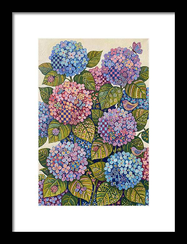 Hydrangea Delight In Folk Style