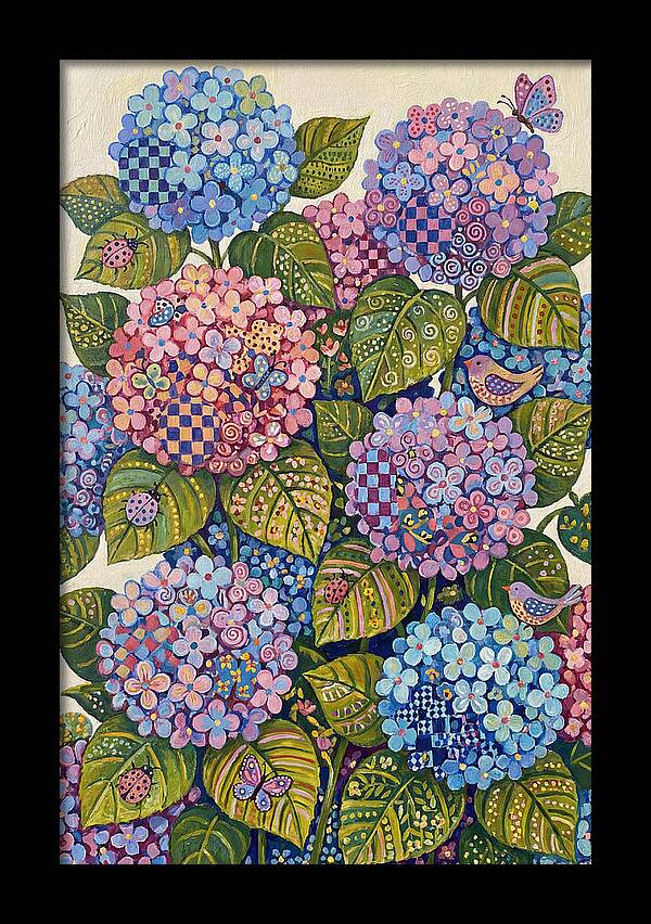 Hydrangea Delight In Folk Style