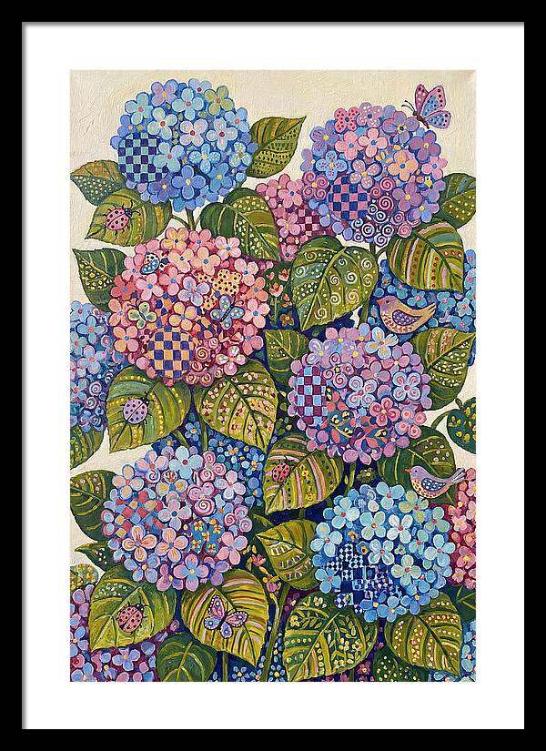 Hydrangea Delight In Folk Style