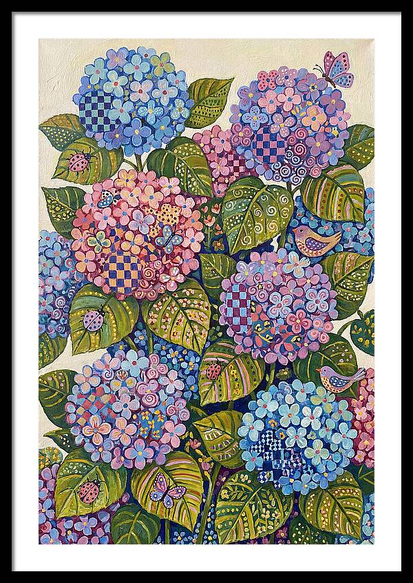 Hydrangea Delight In Folk Style