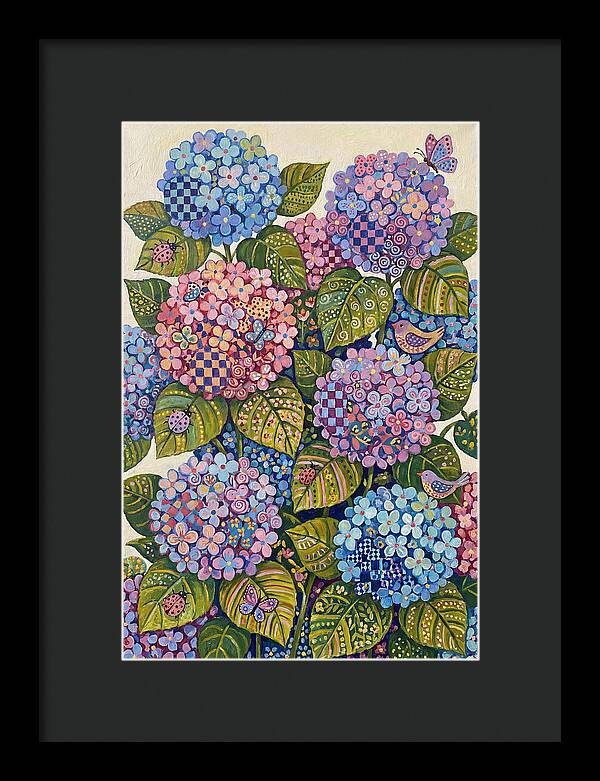 Hydrangea Delight In Folk Style
