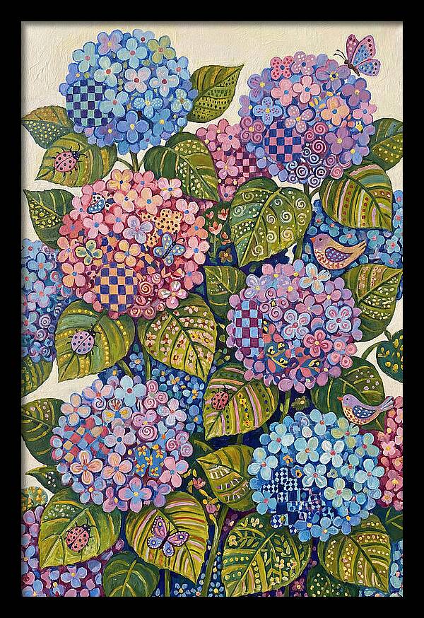 Hydrangea Delight In Folk Style