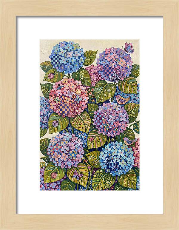 Hydrangea Delight In Folk Style