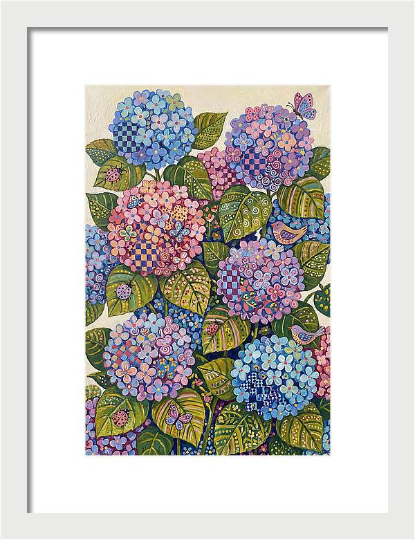 Hydrangea Delight In Folk Style