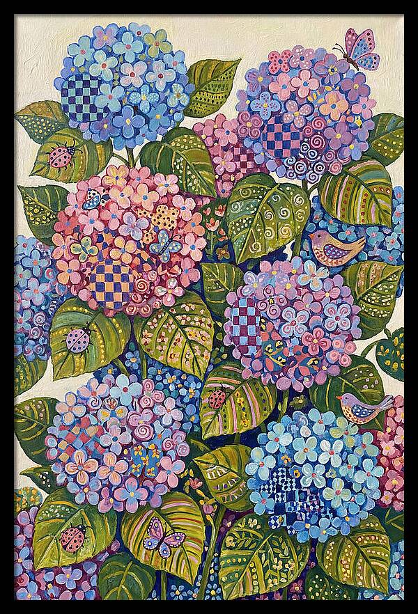 Hydrangea Delight In Folk Style